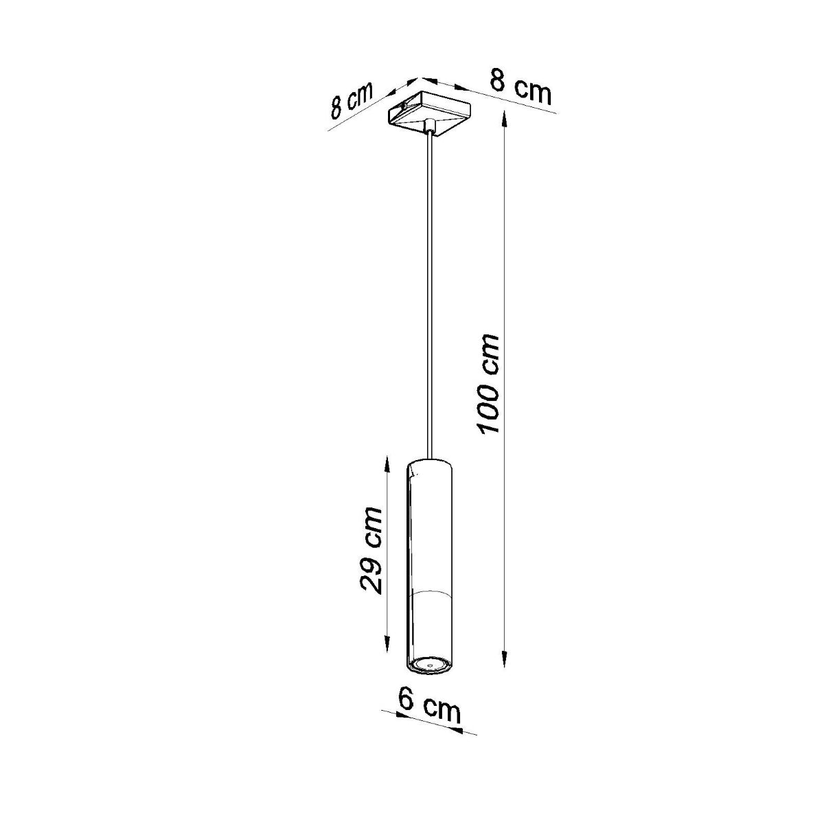 LOOPEZ 1 hanging light black/chrome