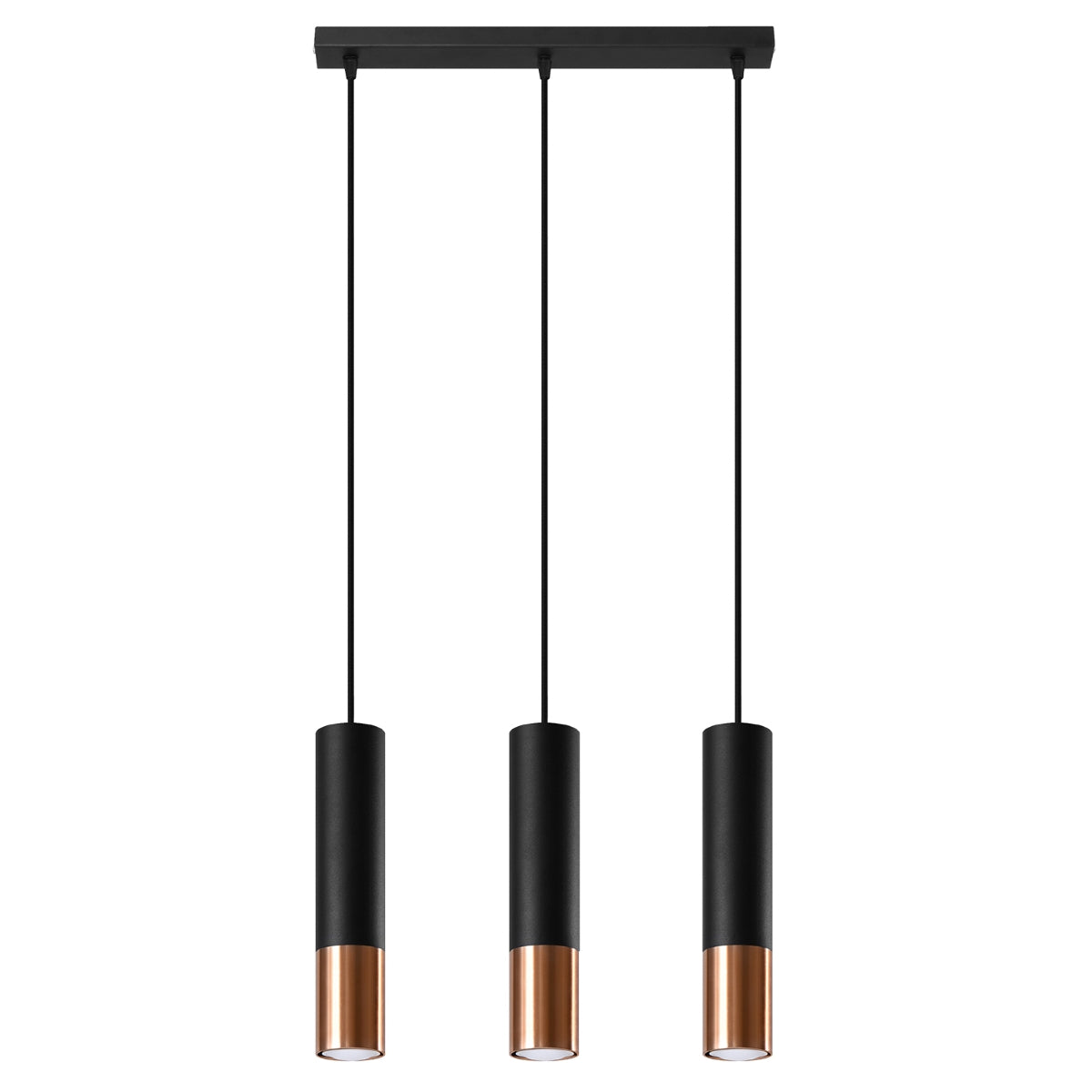 Pendelleuchte LOOPEZ 3L black/copper