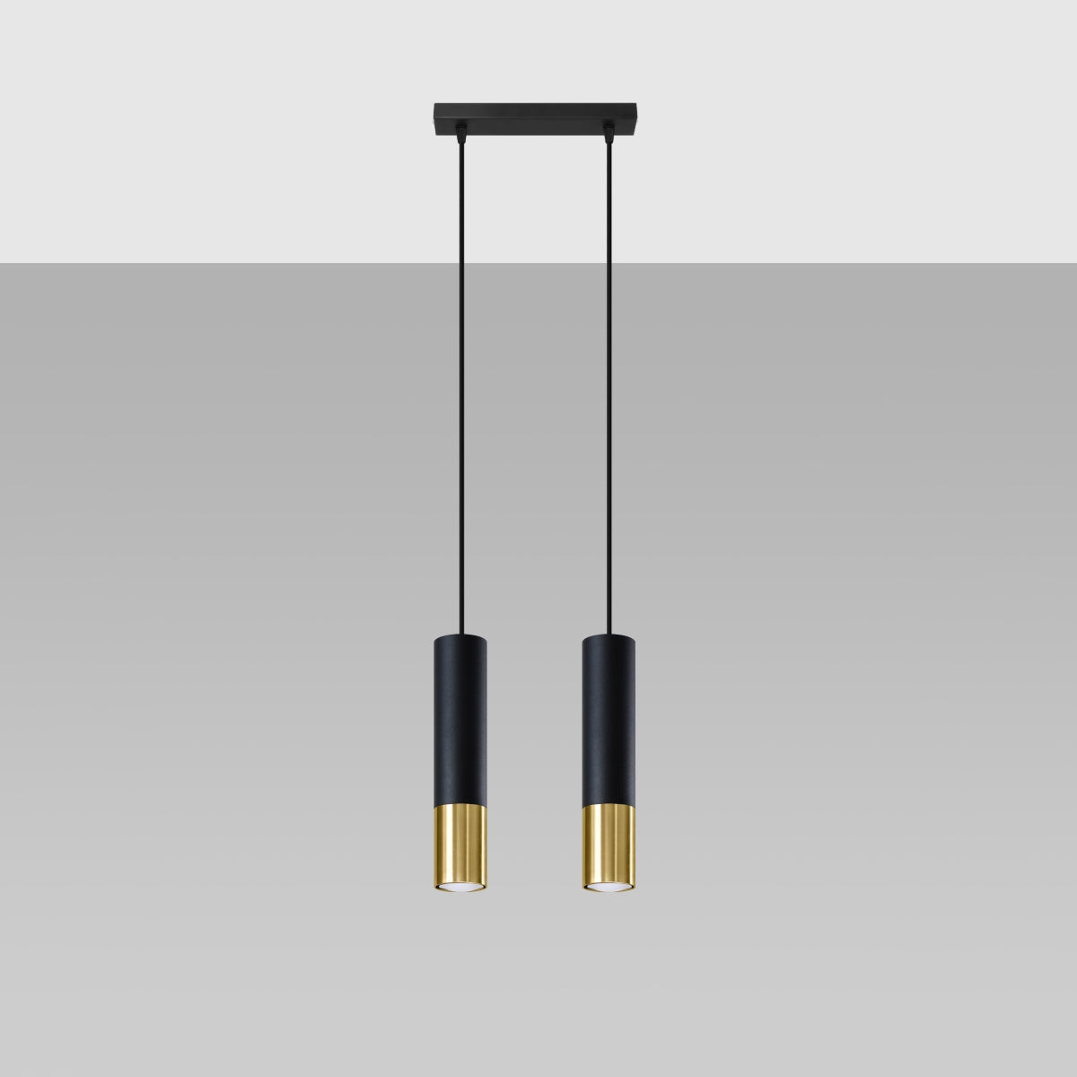 Hängeleuchte LOOPEZ 2 schwarz/gold