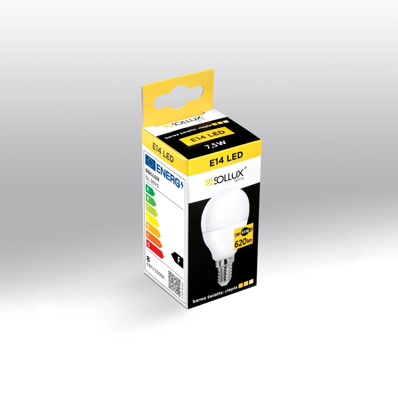 LED light bulb E14 3000K 7.5W 620lm