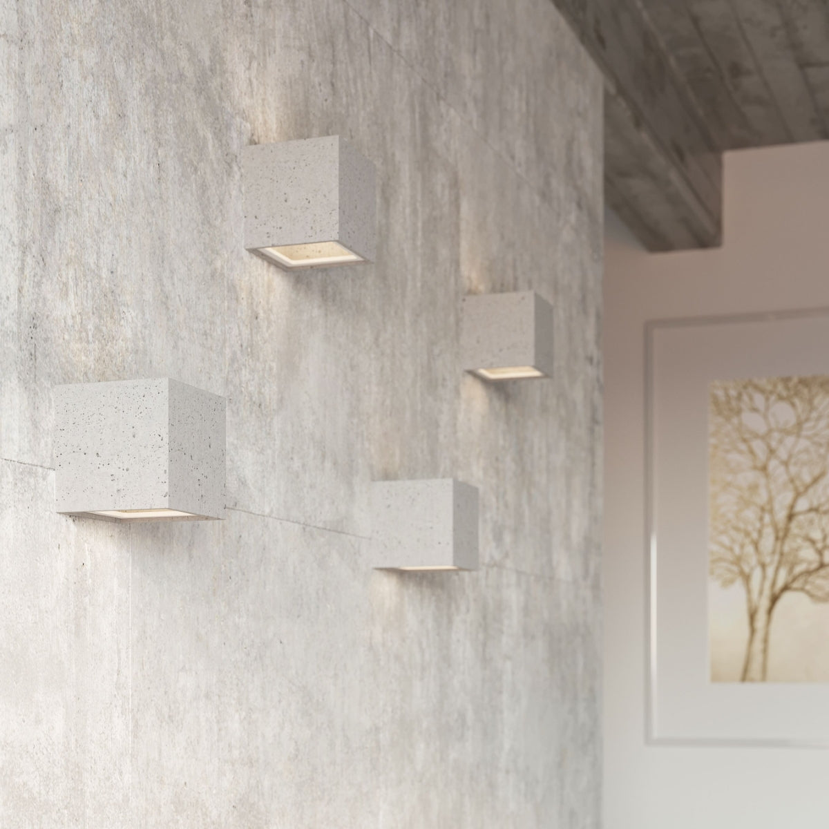 LEO betonnen wandlamp