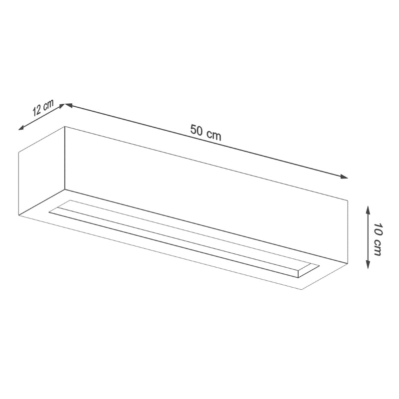 Wall light VEGA 50 concrete