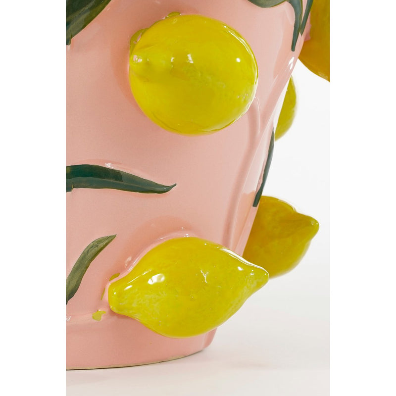 Melika Vase – H38 x Ø35 cm – Keramik – Hellrosa