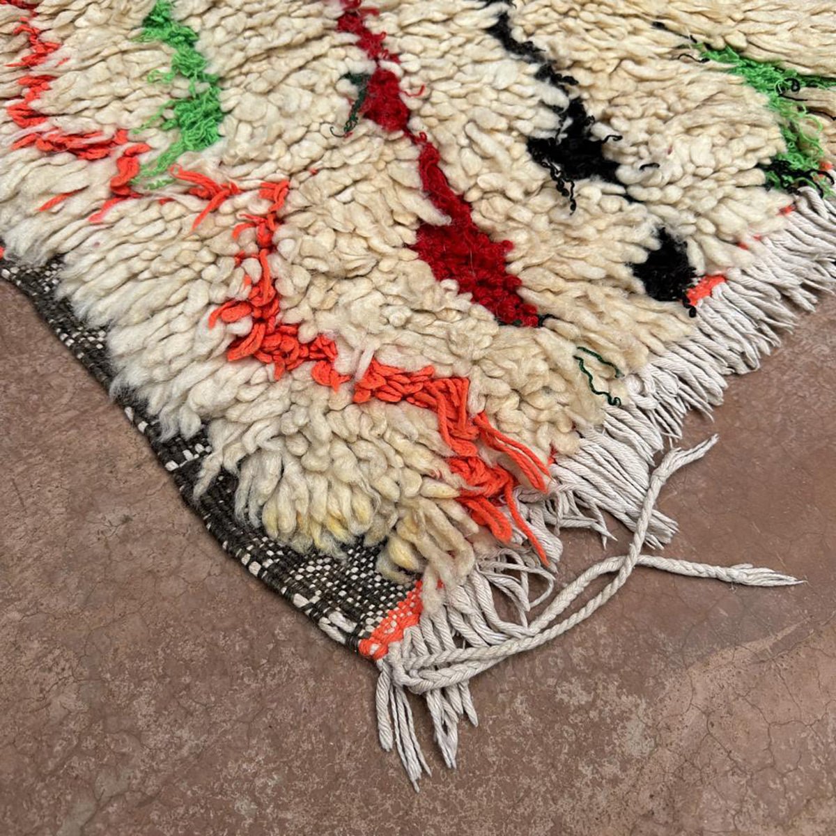 Marokkaner Berber Teppich reines Woll 80 x 150 cm