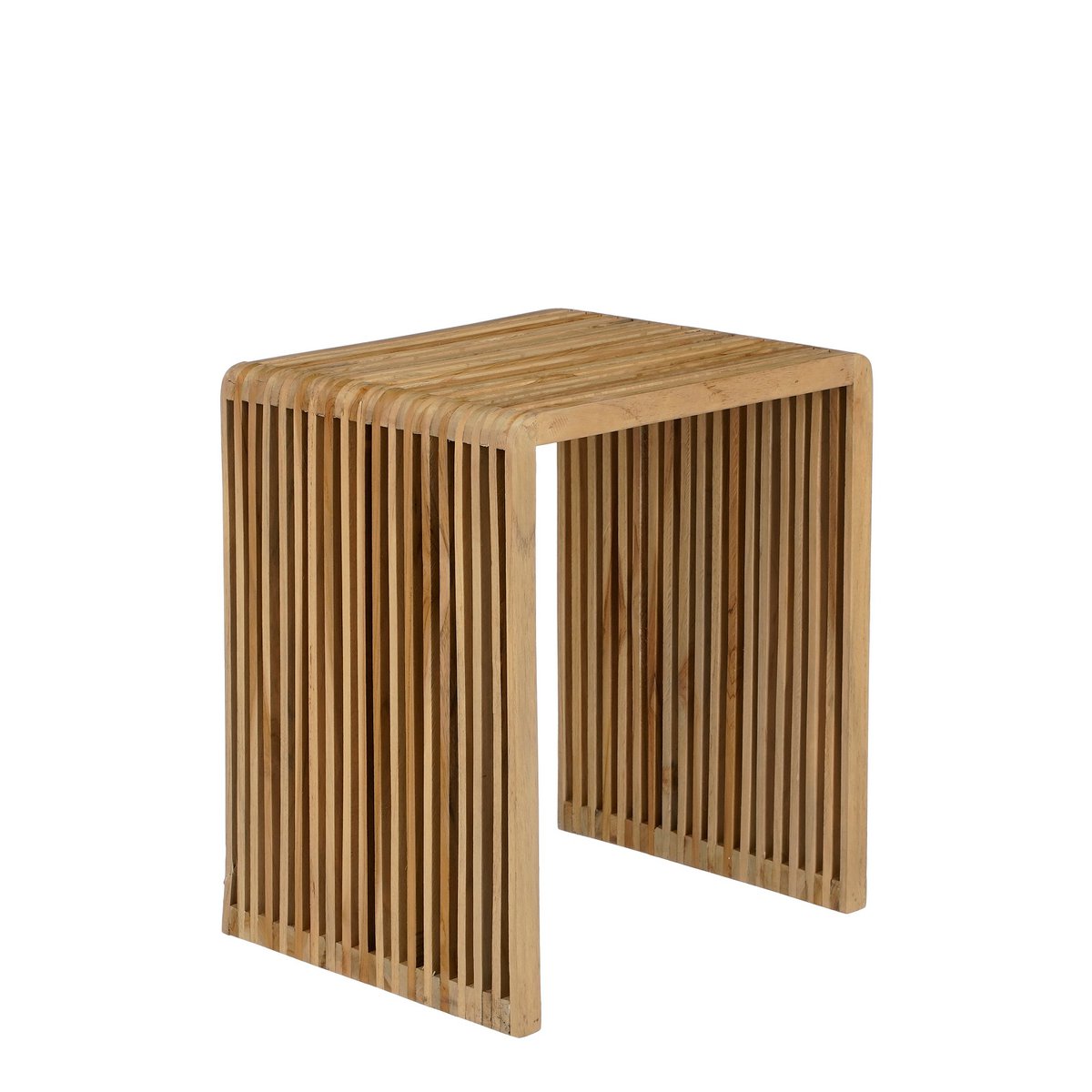 Yonker Beistelltisch – 3er-Set – L44 x B34 x H50 cm – recyceltes Holz – Braun
