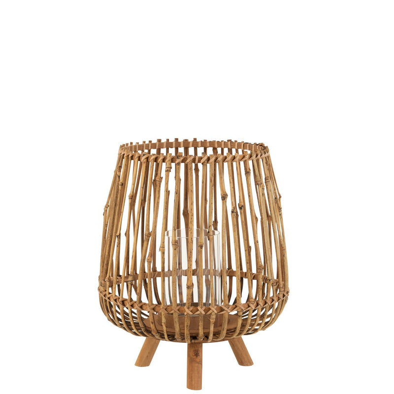 Lantern Bamboo on 3 Feet Natural 39 cm