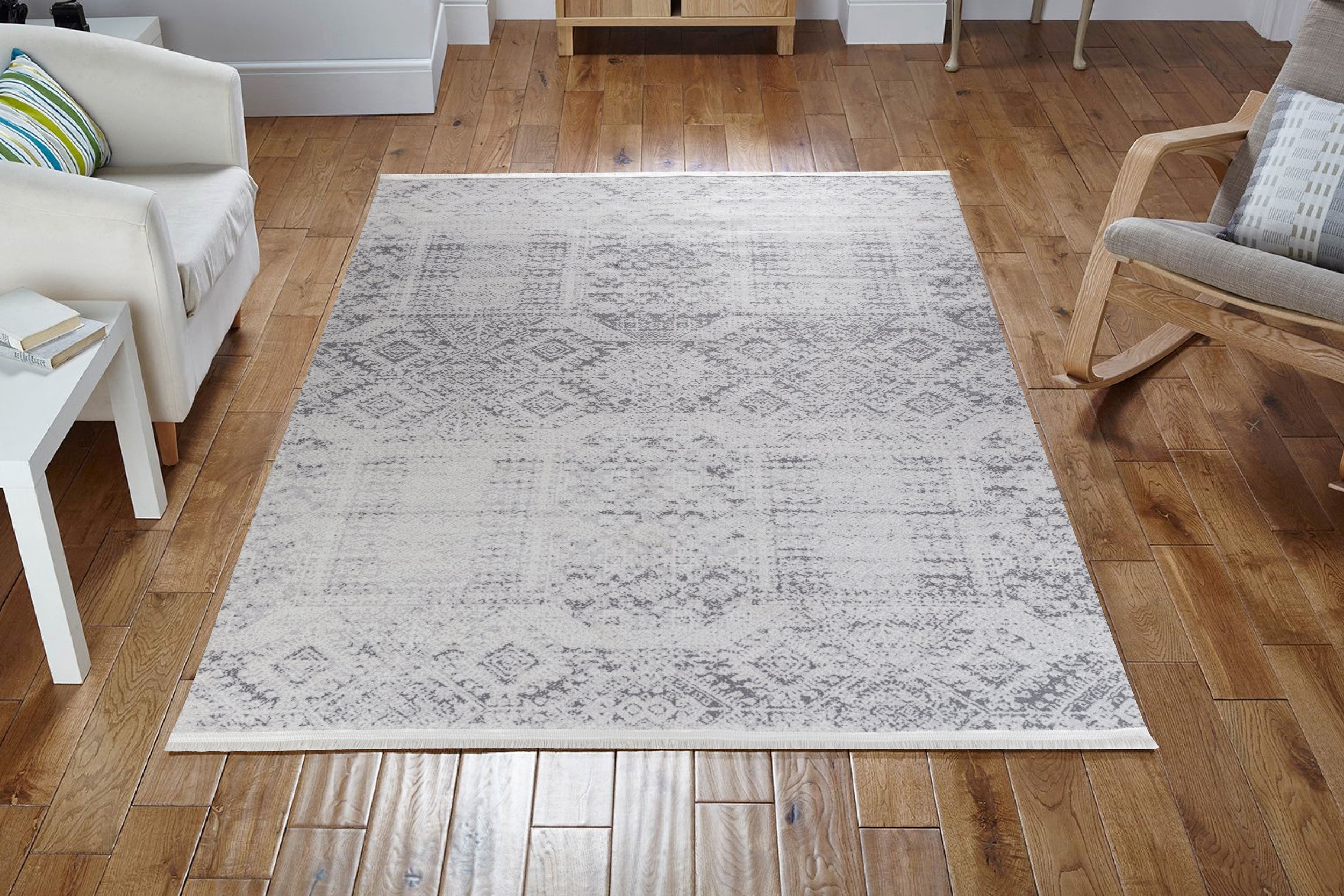 Sehrazat EFE COLLECTION - Modern en antibacterieel tapijt in Scandi-stijl serie Efe 1015 Grijs