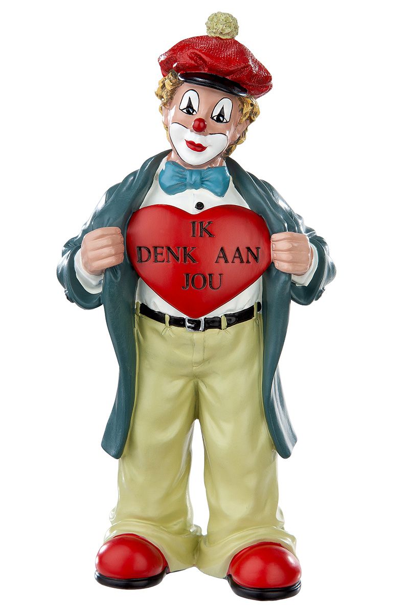 Clown package "Heartfelt greetings" – hand-painted collector's figure by Gilde handwerk
