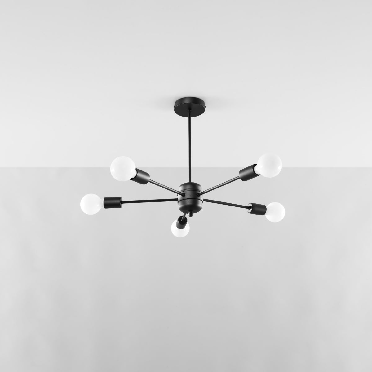Kronleuchter LANGO 5 schwarz