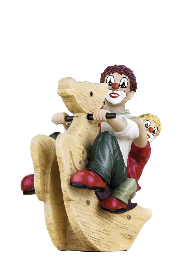 Clownfigur Hottepferdchen aus Kunstharz - Verspielte Dekoration