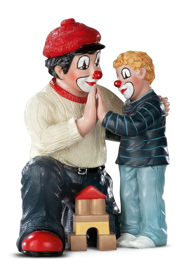 Clownfigur Gib mir Fünf aus Kunstharz - Fröhliche Dekoration
