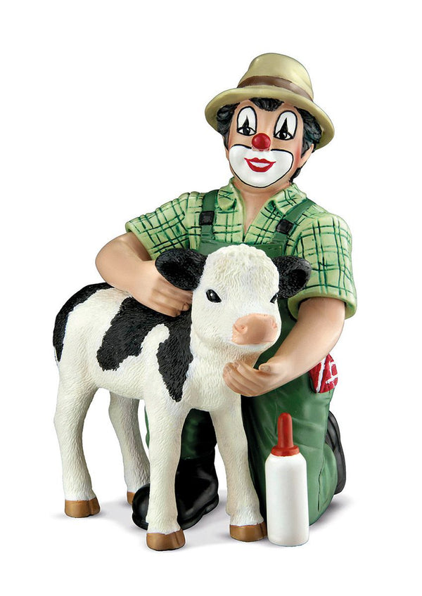 Clownfigur Landliebe aus Kunstharz - Bauernhof Idylle