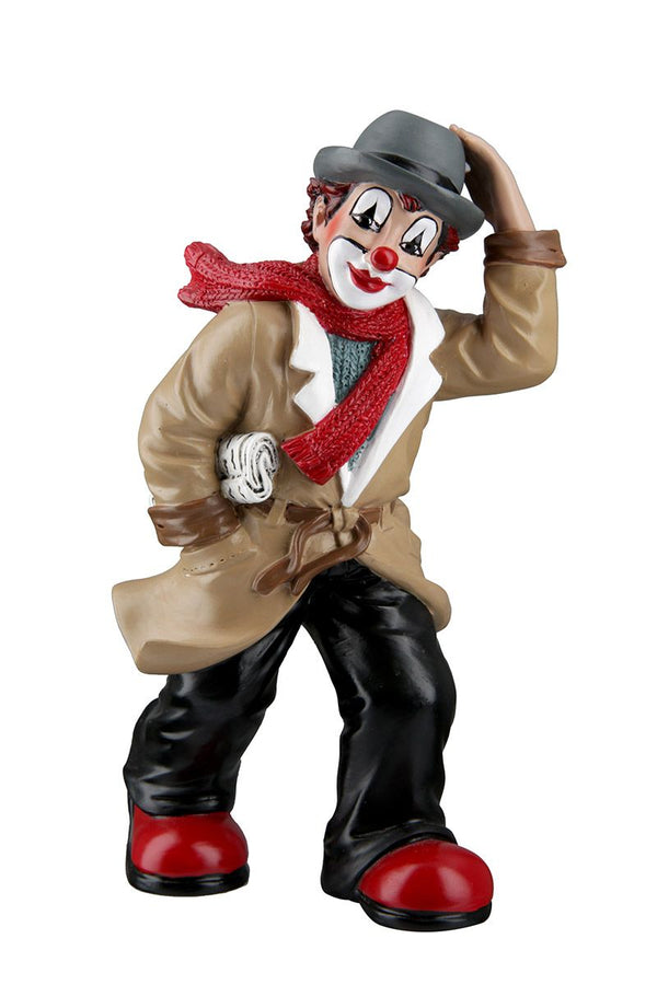 Clownfigur Stürmische Zeiten aus Kunstharz - Dekoration mit Charme