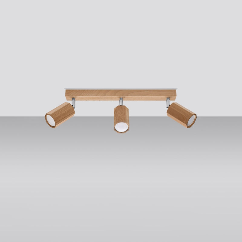 Ceiling light ZEKE 3 oak