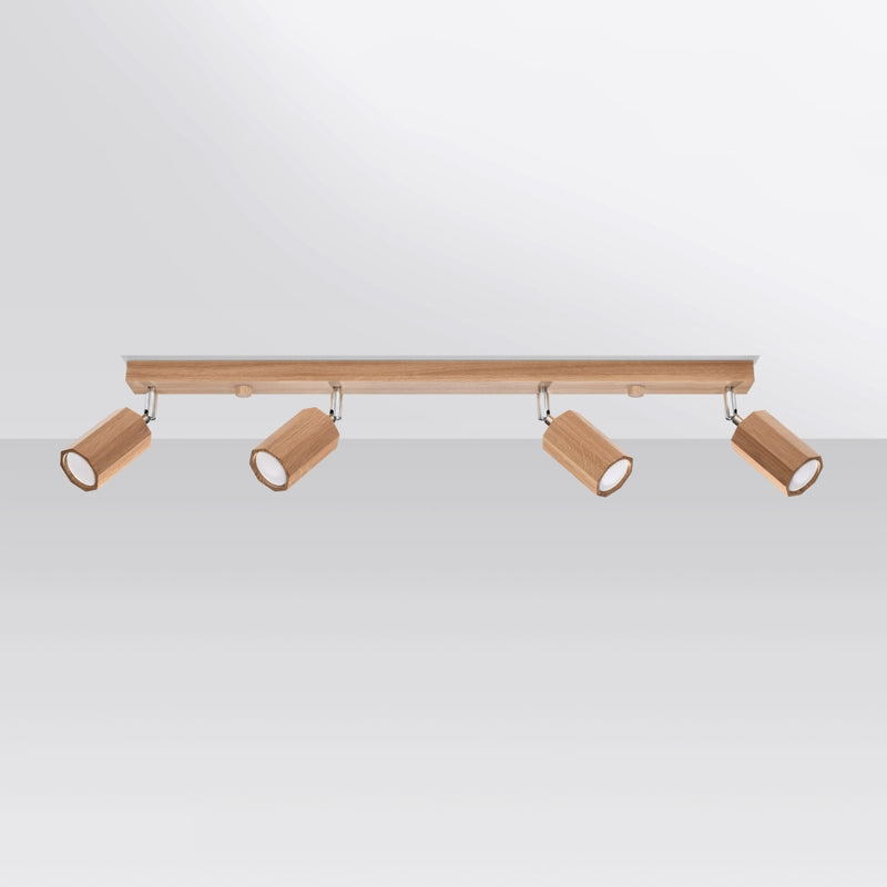 Ceiling light ZEKE 4 oak