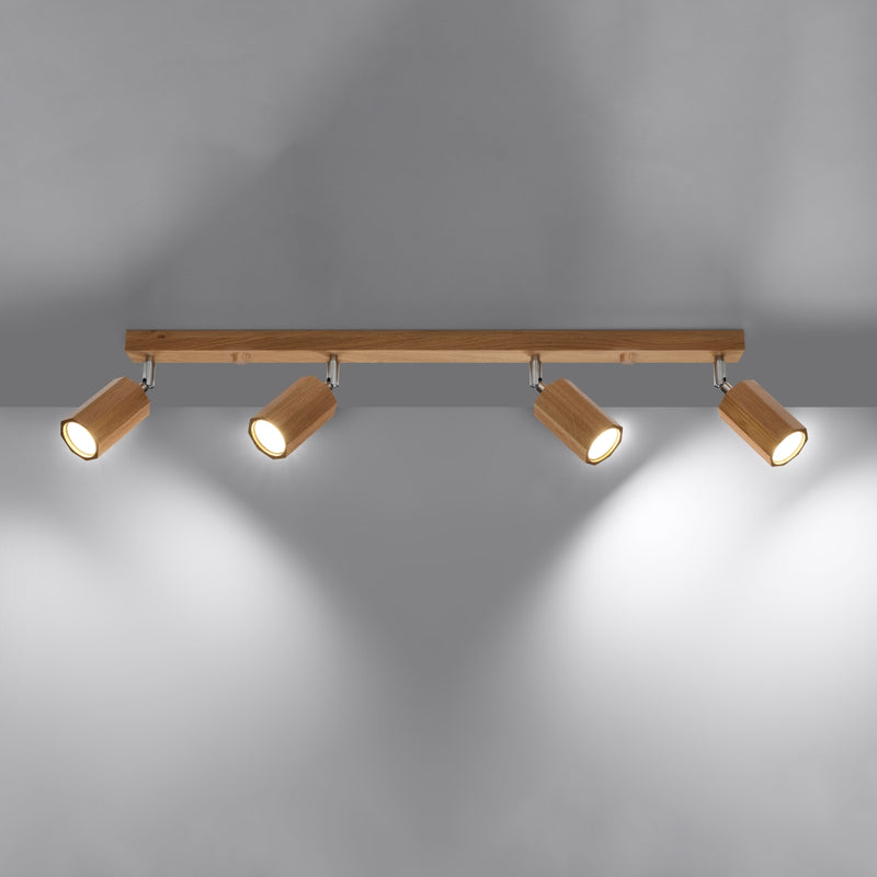 Ceiling light ZEKE 4 oak