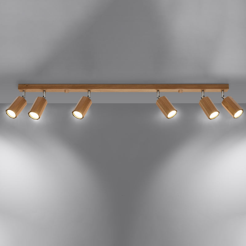 Ceiling light ZEKE 6 oak