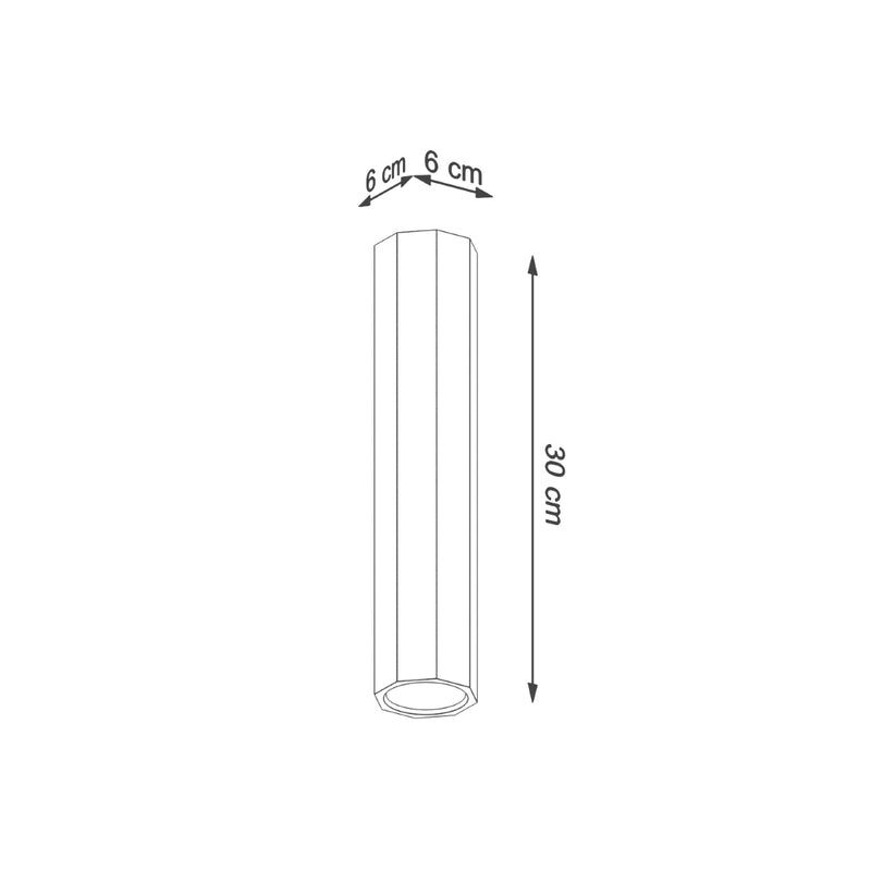 Ceiling light ZEKE 30 oak