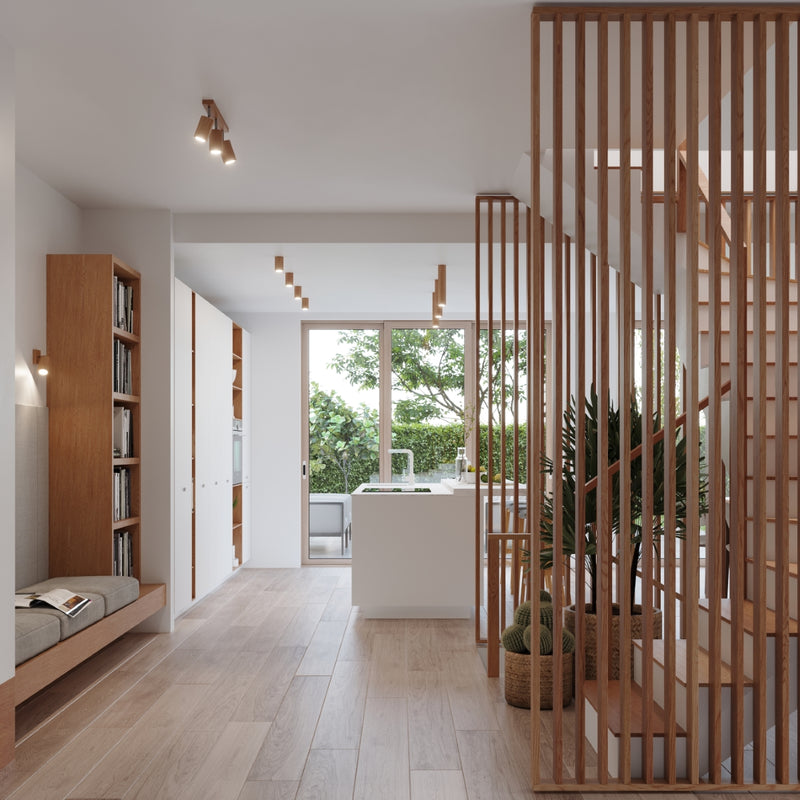 Ceiling light ZEKE 30 oak