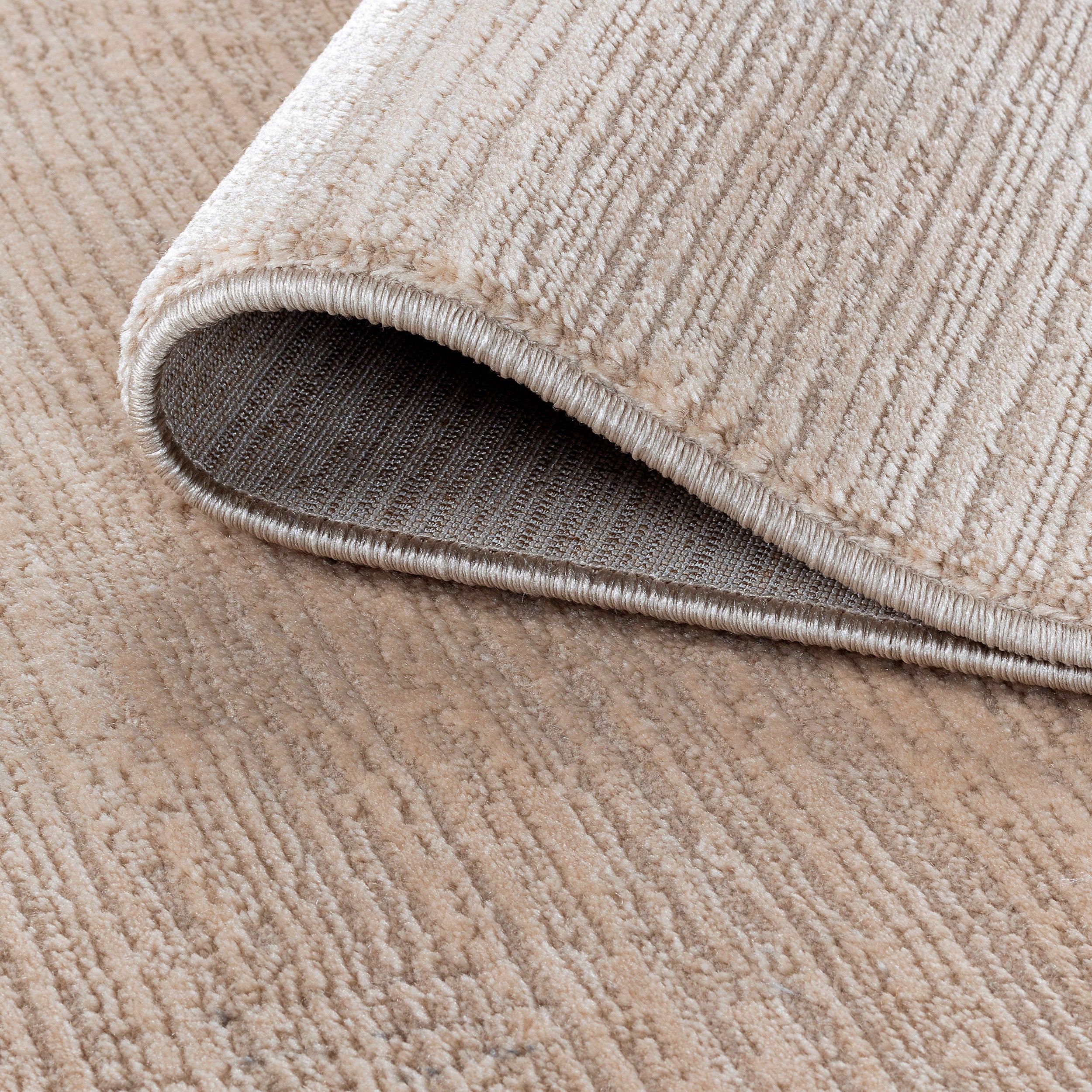 Sehrazat Premium Lima 1050 Collection Beige - Moderner Designer Teppich mit 3D-Effekt