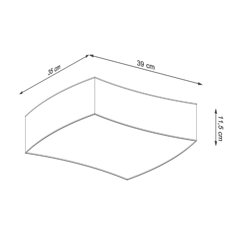 Ceiling light SQUARE 1 white