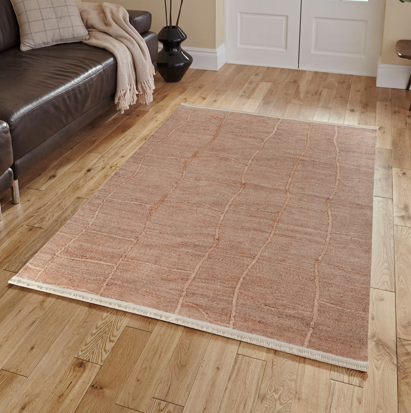Sehrazat EFE COLLECTION - Modern en antibacterieel tapijt in Scandi-stijl serie Efe 1065 beige