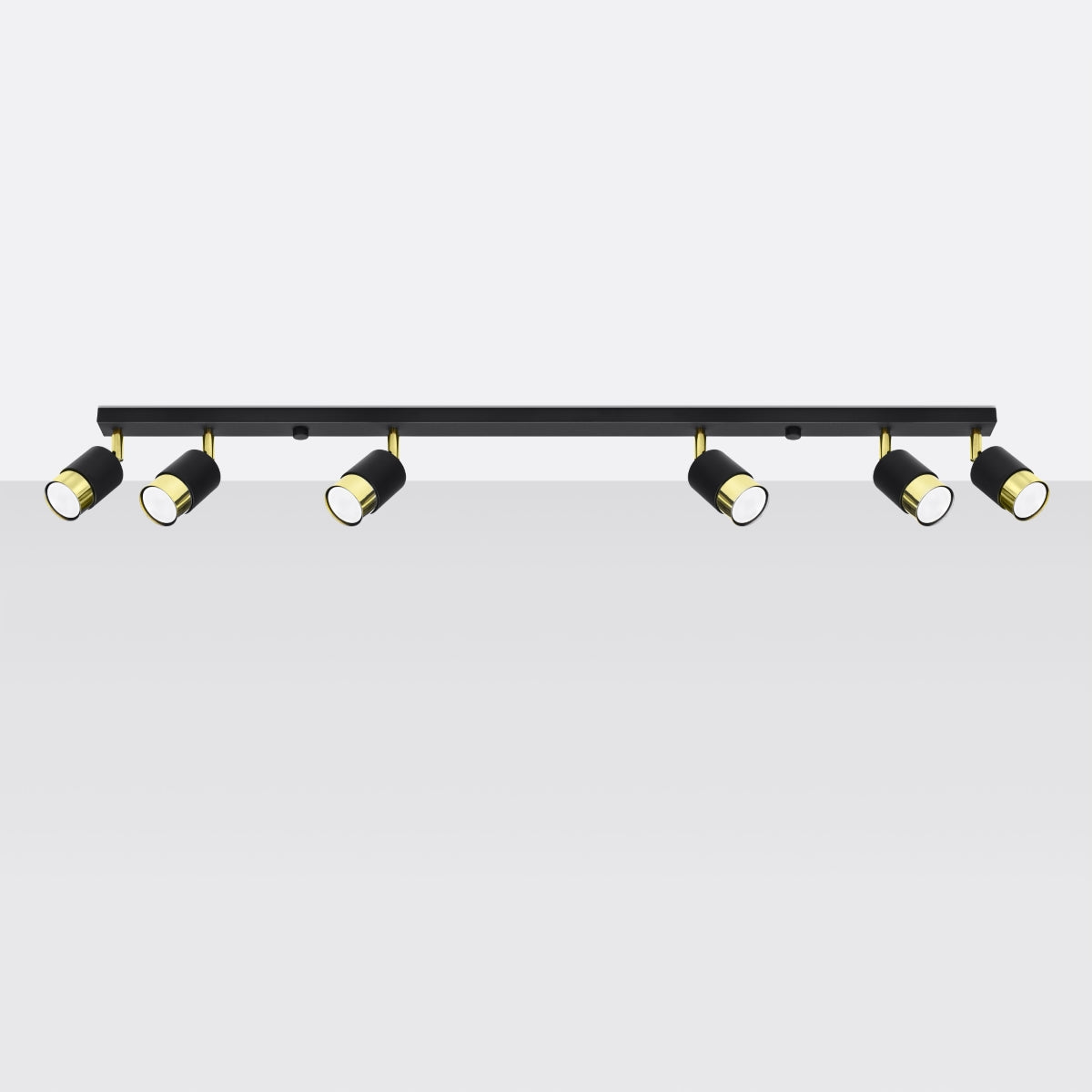 NERO 6 plafondlamp zwart/goud