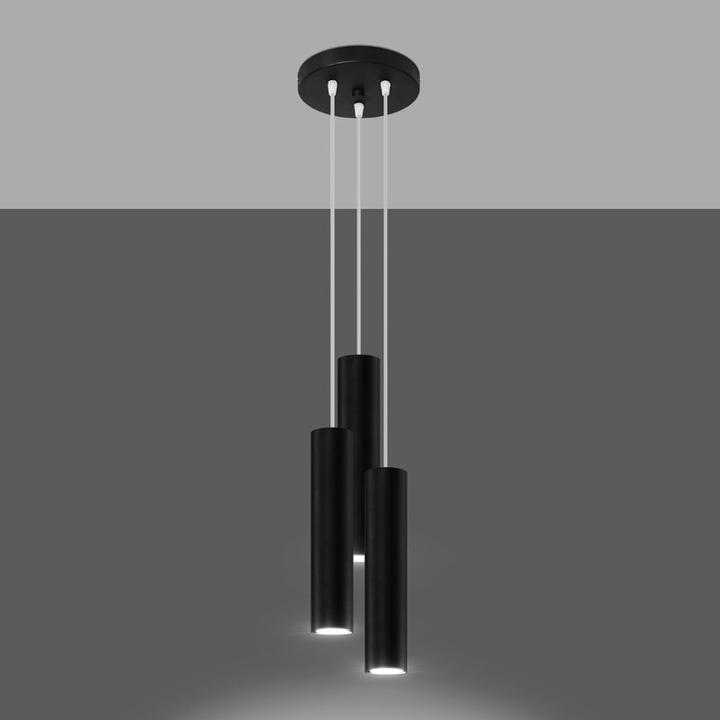 Pendant light LAGOS 3P Black – Elegant pendant light for stylish interiors