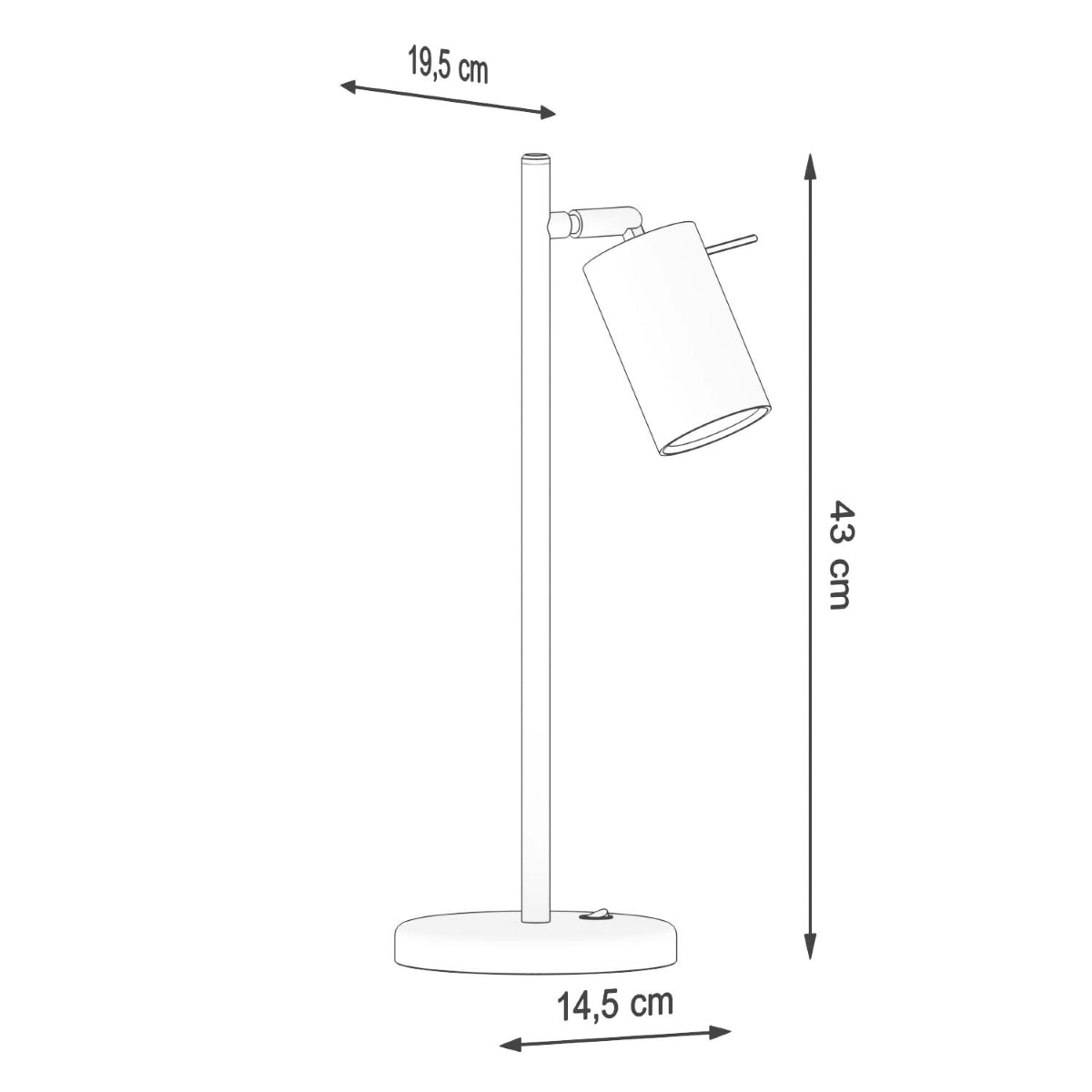 Tafellamp RING zwart