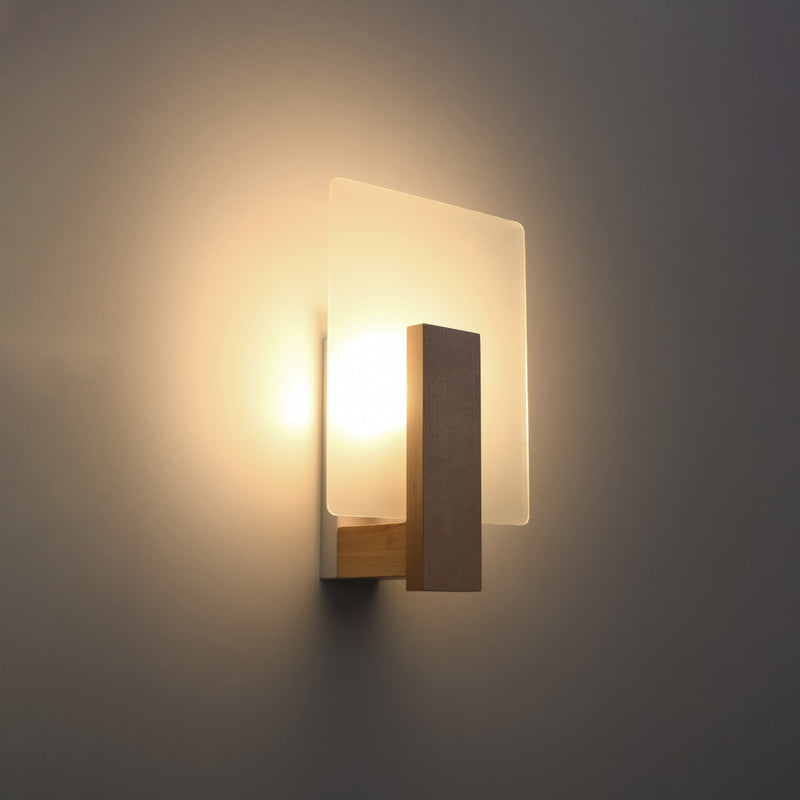 Wall light LAPPO natural wood