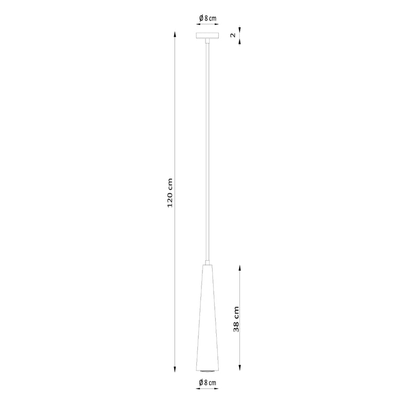 SULA 1 hanging light natural wood