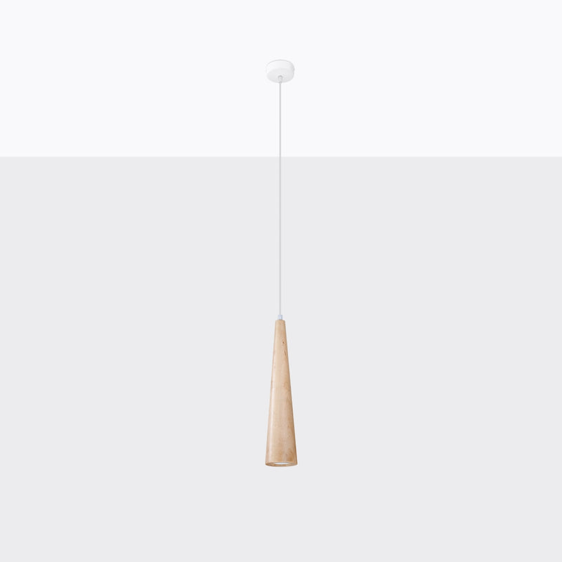 SULA 1 hanging light natural wood