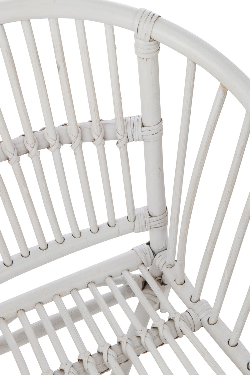 Set van 2 rotan kinderstoelen 'Filou' - handgemaakt in wit of naturel voor een stijlvolle kinderkamer