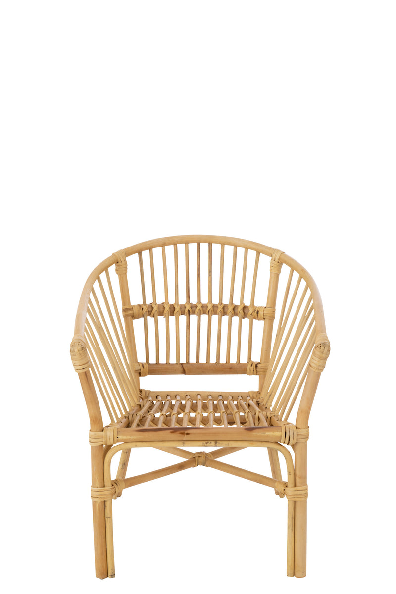 Set van 2 rotan kinderstoelen 'Filou' - handgemaakt in wit of naturel voor een stijlvolle kinderkamer