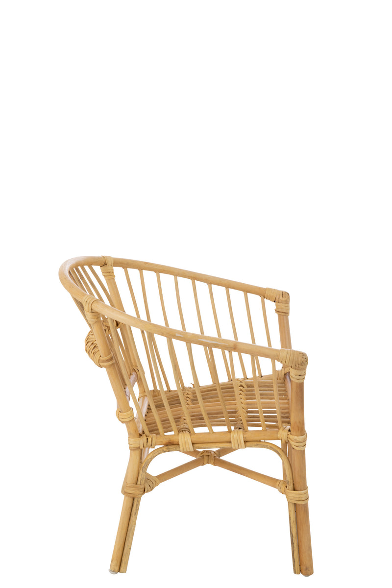Set van 2 rotan kinderstoelen 'Filou' - handgemaakt in wit of naturel voor een stijlvolle kinderkamer