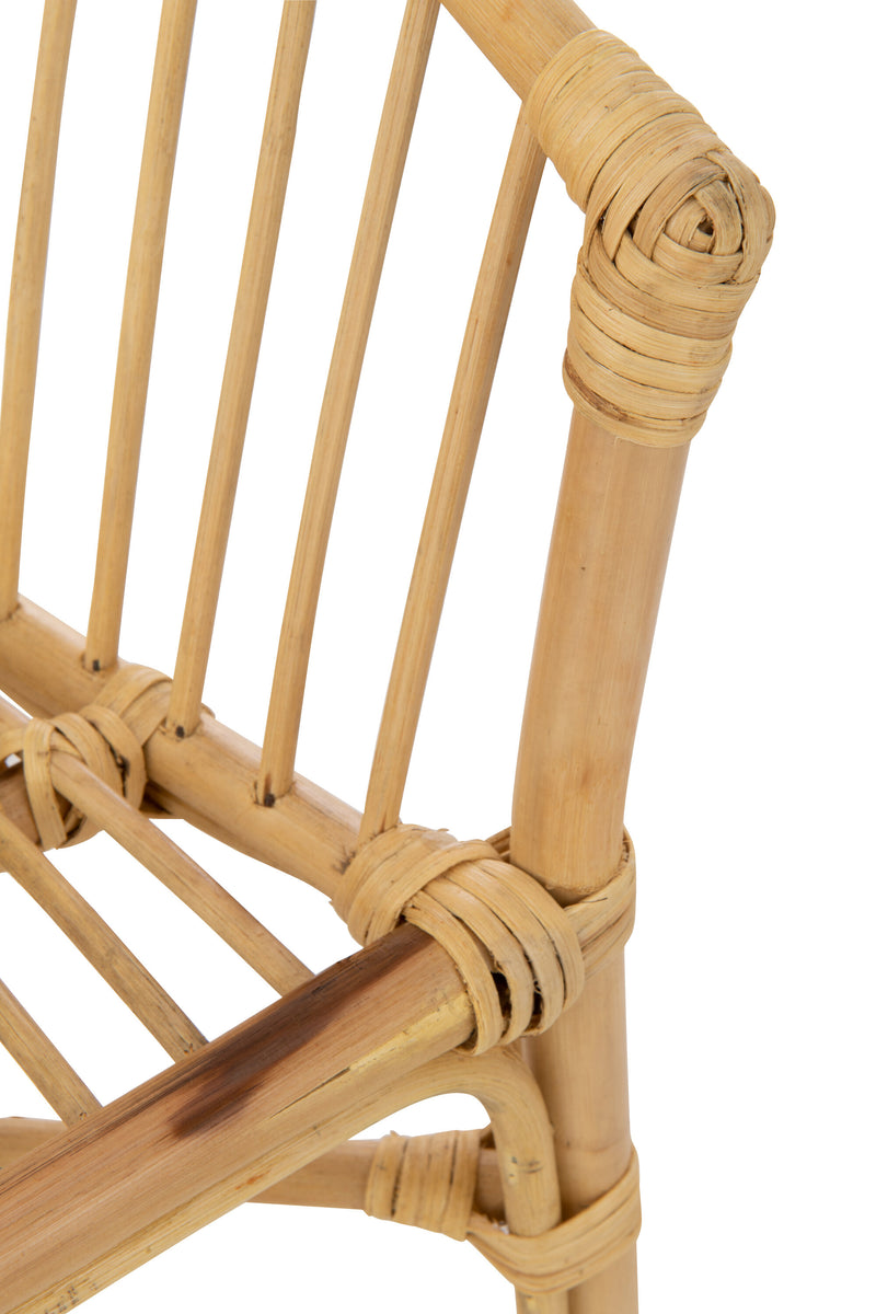 Set van 2 rotan kinderstoelen 'Filou' - handgemaakt in wit of naturel voor een stijlvolle kinderkamer