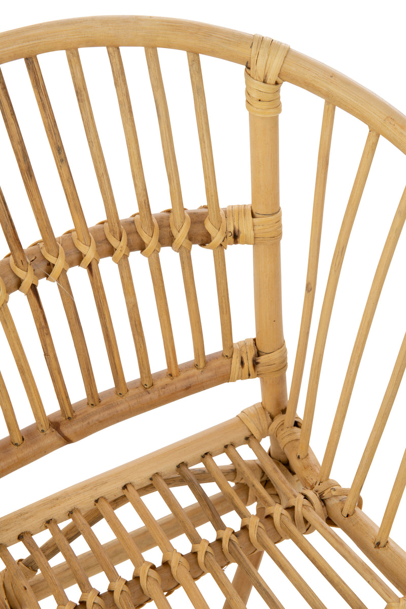 Set van 2 rotan kinderstoelen 'Filou' - handgemaakt in wit of naturel voor een stijlvolle kinderkamer