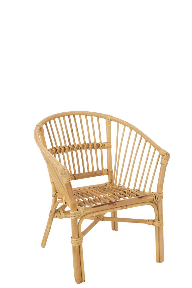 Set van 2 rotan kinderstoelen 'Filou' - handgemaakt in wit of naturel voor een stijlvolle kinderkamer