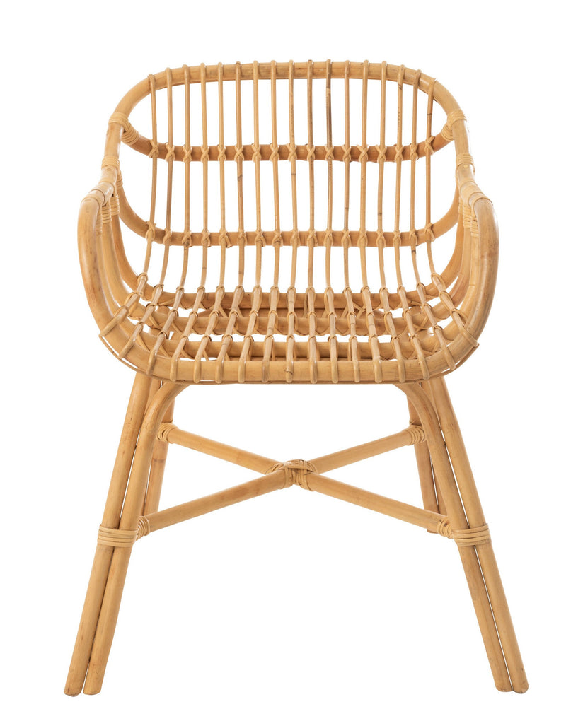 Eleganter Stuhl Ana aus Rattan in Naturell - Stilvoll & Bequem für Ihr Zuhause