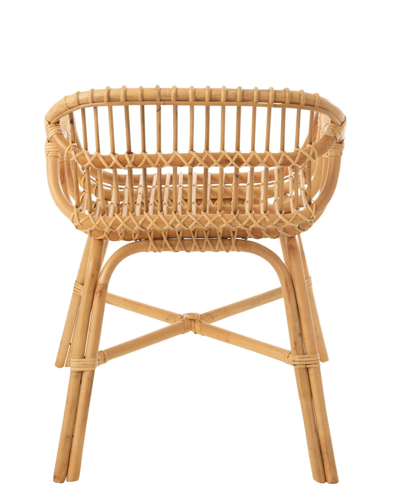 Eleganter Stuhl Ana aus Rattan in Naturell - Stilvoll & Bequem für Ihr Zuhause