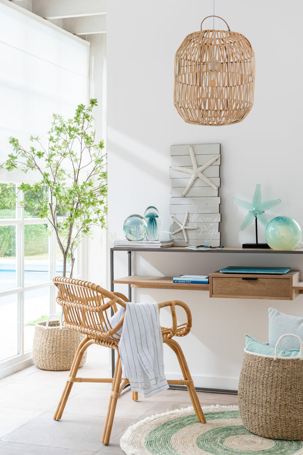 Elegante stoel Ana van rotan in naturel - stijlvol en comfortabel voor in huis