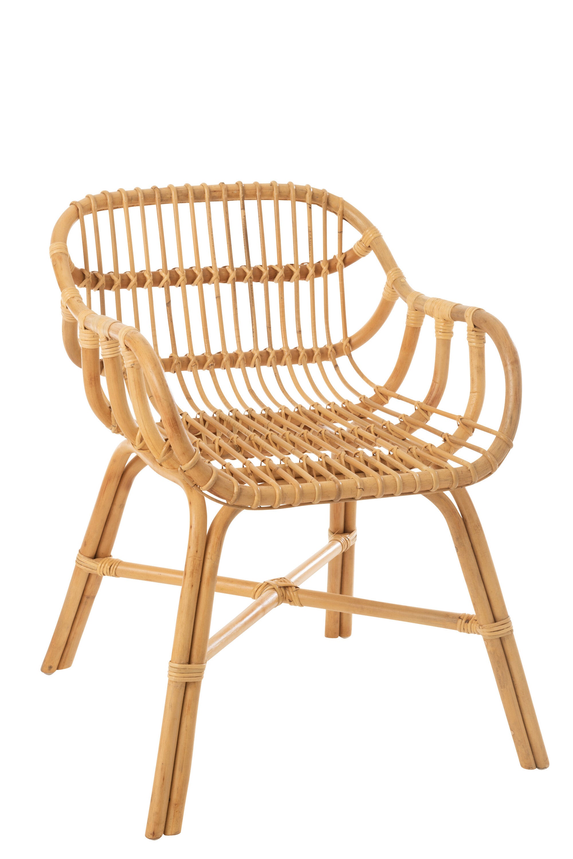 Stuhlset Ana Rattan Naturell 2er Set – Zeitloses Design aus Naturmaterial