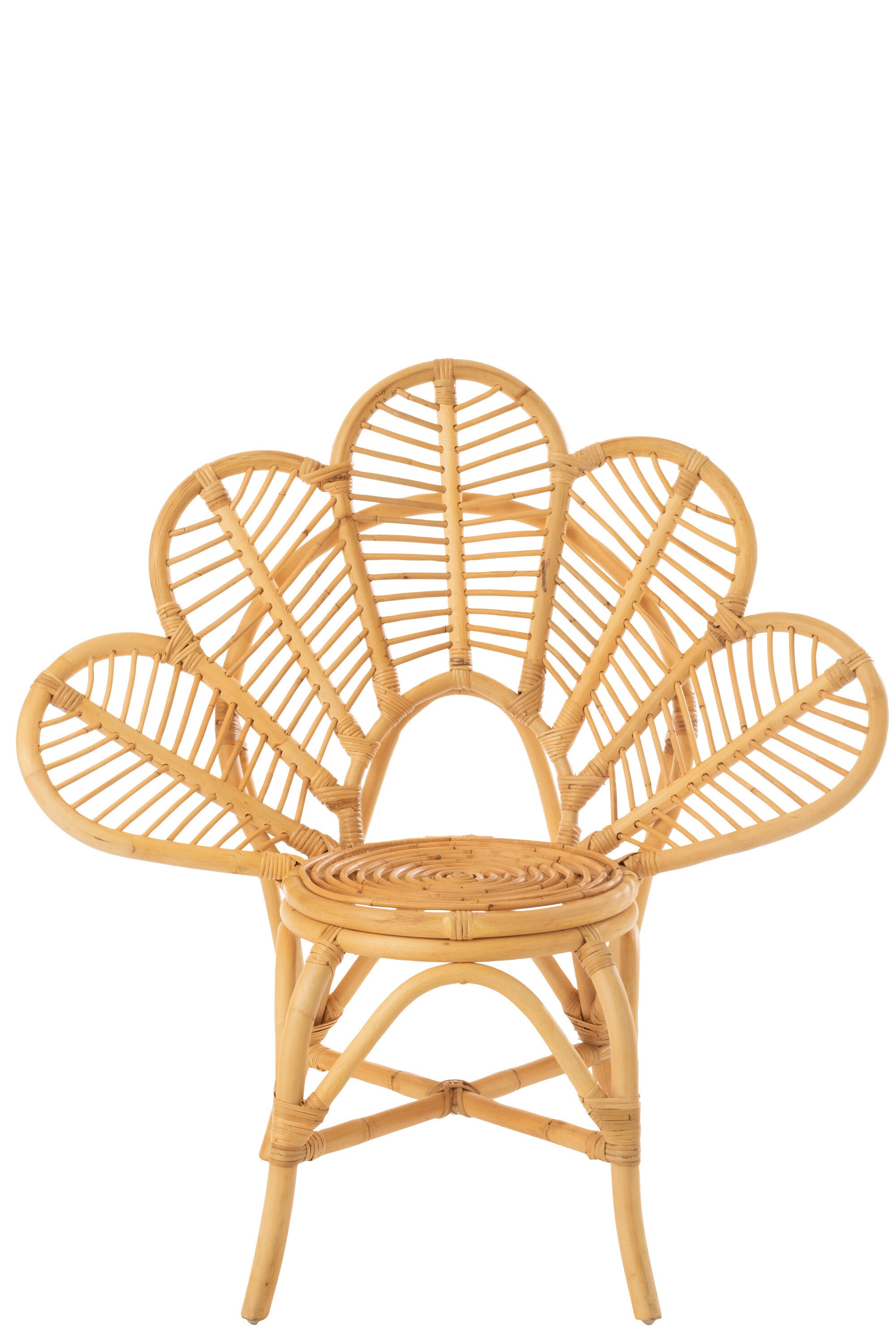 Stuhl Blume Rattan Naturell - Natürliche Eleganz und Komfort für Ihr Zuhause