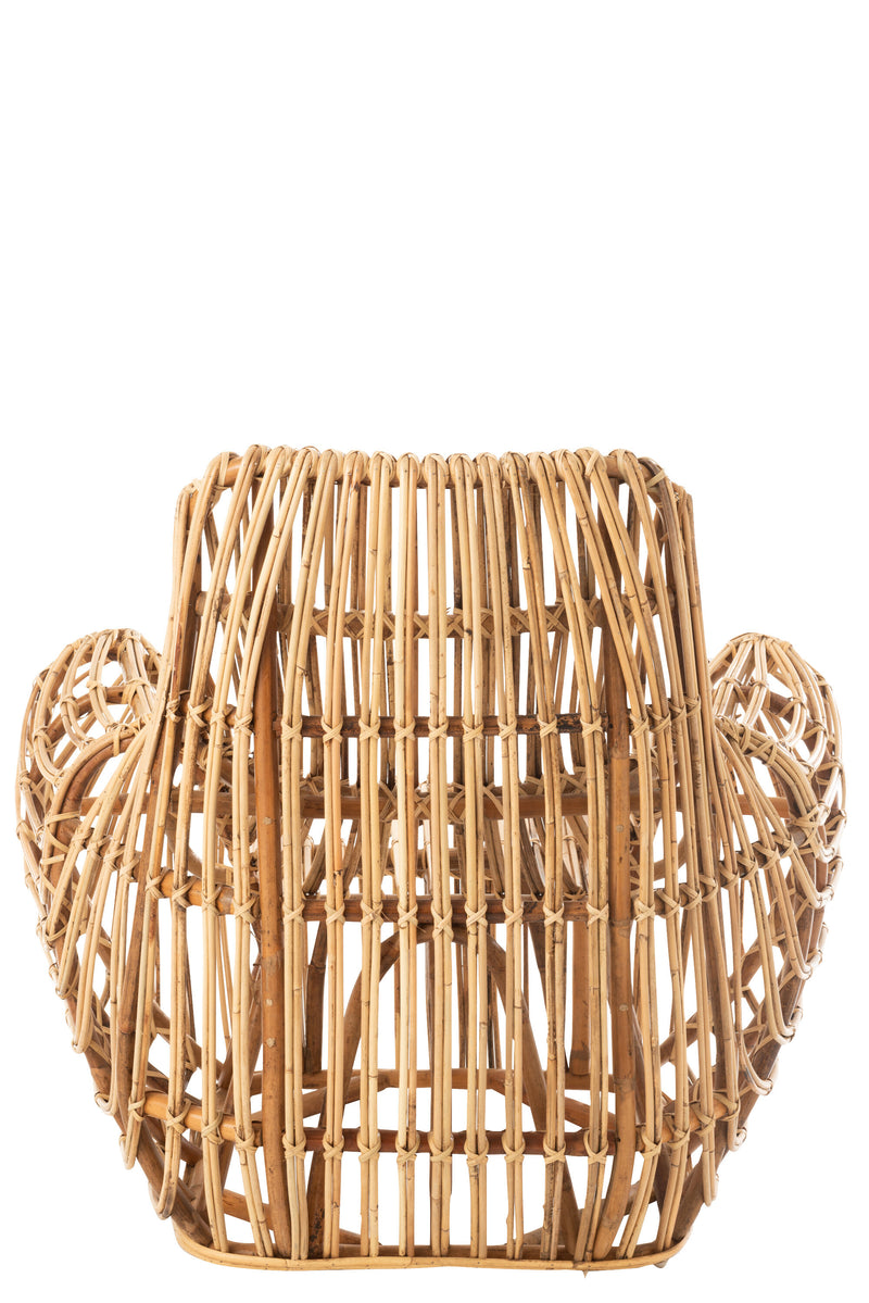 Handgemaakte rotan fauteuil 'Ana' - natuurlijke luxe voor stijlvol wonen