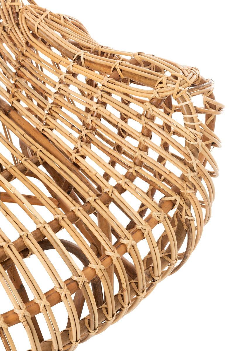 Handgemaakte rotan fauteuil 'Ana' - natuurlijke luxe voor stijlvol wonen