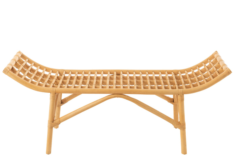 Bank Ana Rattan Naturell - Natuurlijke charme en zitcomfort voor in huis