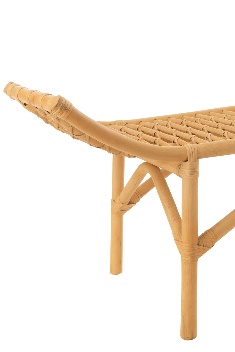 Bank Ana Rattan Naturell - Natuurlijke charme en zitcomfort voor in huis