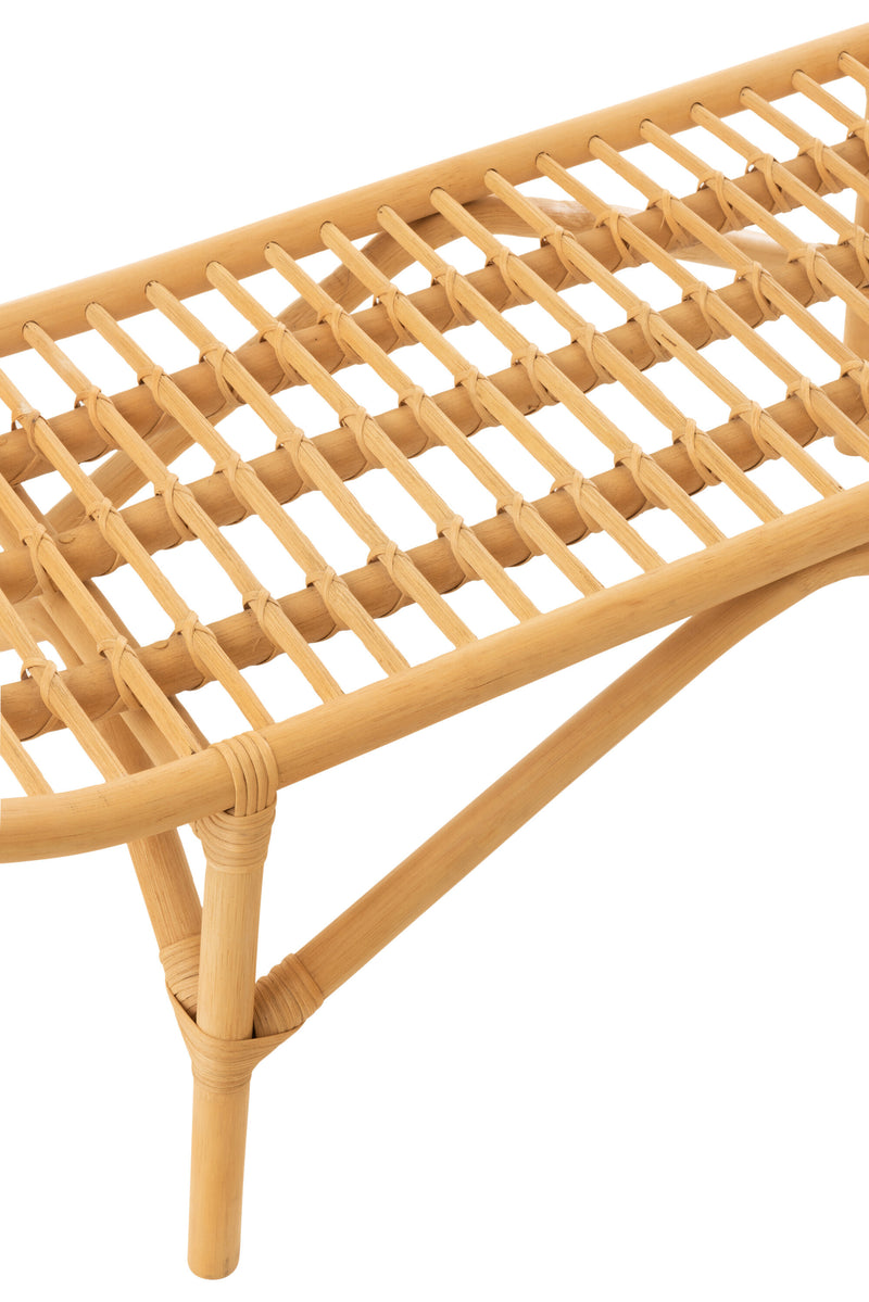 Bank Ana Rattan Naturell - Natuurlijke charme en zitcomfort voor in huis