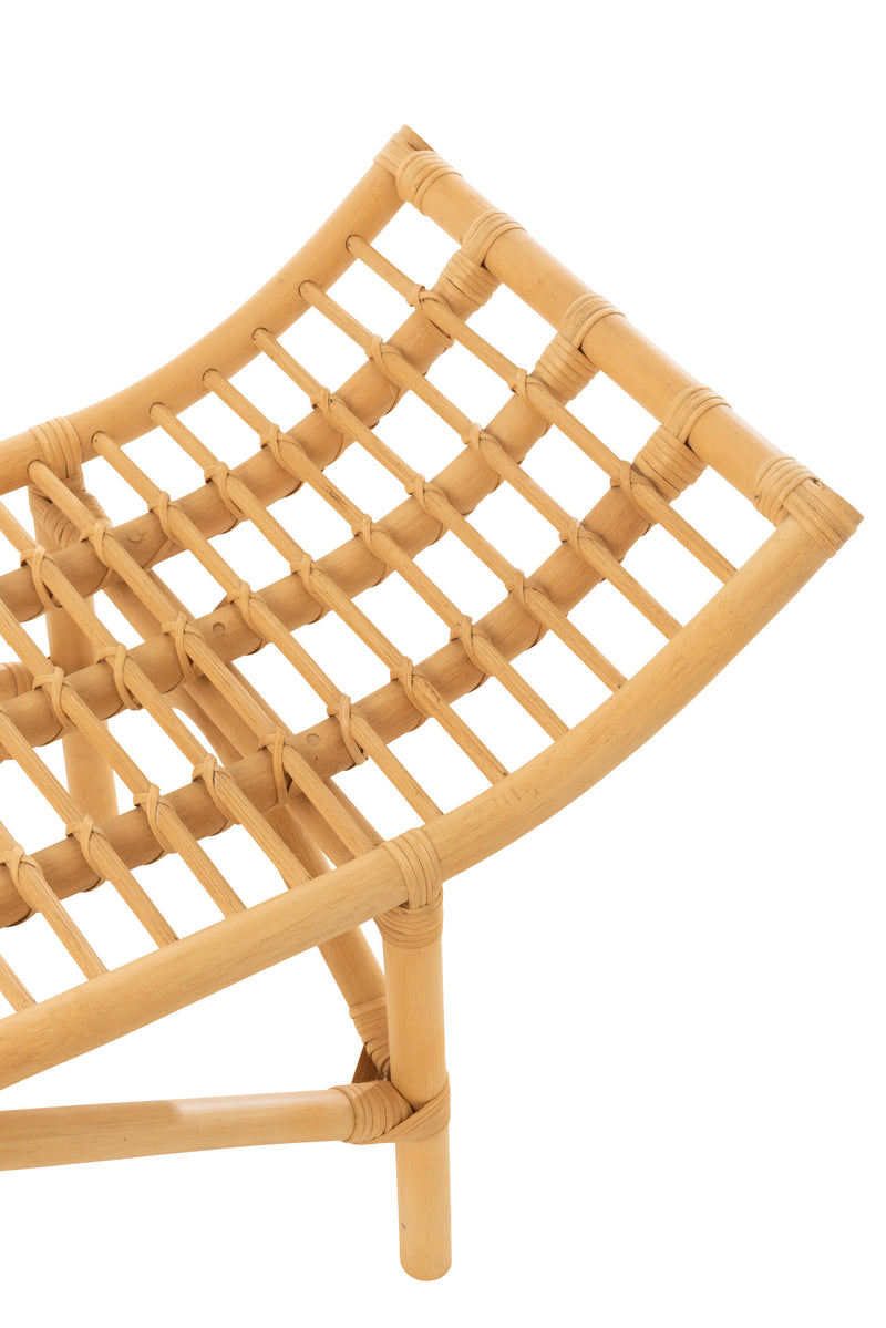 Bank Ana Rattan Naturell - Natuurlijke charme en zitcomfort voor in huis