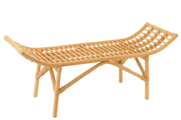 Bank Ana Rattan Naturell - Natuurlijke charme en zitcomfort voor in huis